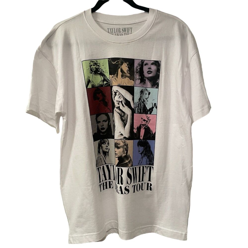 Taylor Swift The Eras Tour Official Merch T-Shirt White Medium